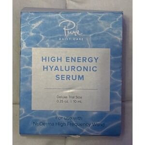 NEW Pure Daily Care High Freq Hyaluronic Serum for NuDerma Wands, Deluxe Trial